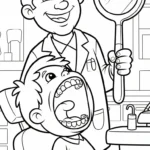 coloriage Dentiste à imprimer pdf