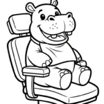 coloriage Dentiste a imprimer pour enfant de 4 ans