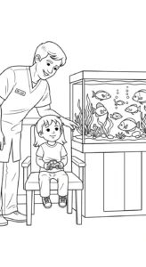 coloriage Dentiste gratuit à imprimer