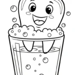 coloriage Dentiste à imprimer pour enfant de 8 ans
