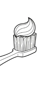 coloriage Dentiste à imprimer pour enfant de 2 ans