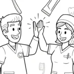 coloriage Dentiste pour enfants à imprimer