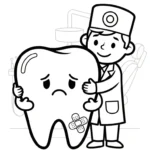 coloriage Dentiste gratuit pour enfants