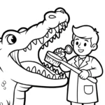 coloriage Dentiste pour enfants a imprimer