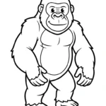 coloriage Gorille d