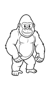 coloriage Gorille d
