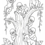 coloriage Gorille pour enfant à imprimer