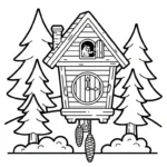 coloriage Horloge pour enfant gratuit