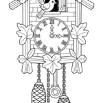 coloriage Horloge pour primaire