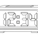 coloriage Horloge a telecharger