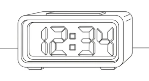 coloriage Horloge a telecharger