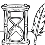 coloriage Horloge et dessin a imprimer