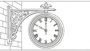 coloriage Horloge en ligne pour enfant