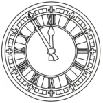 coloriage Horloge a imprimer