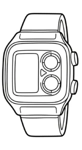 coloriage Horloge pour enfant a imprimer gratuit