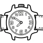 coloriage Horloge pour enfant a imprimer gratuit
