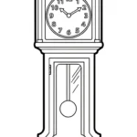 coloriage Horloge pour enfant de 4 ans