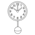 coloriage Horloge pour bebe a imprimer