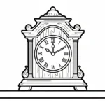 coloriage Horloge pour enfant gratuit