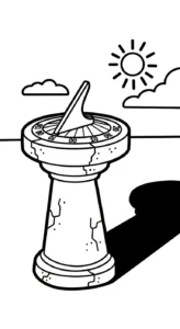 coloriage Horloge à imprimer gratuitement pdf