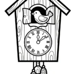 coloriage Horloge pour enfant de 8 ans