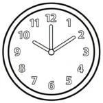 coloriage Horloge a imprimer gratuitement