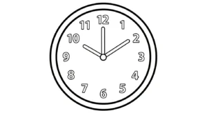 coloriage Horloge a imprimer gratuitement