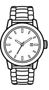imprimer coloriage Horloge gratuit