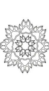 coloriage Husky pour enfant de 4 ans