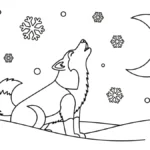 coloriage Husky à imprimer gratuitement pdf