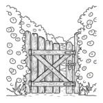 coloriage Jardin pour enfant de 6 ans