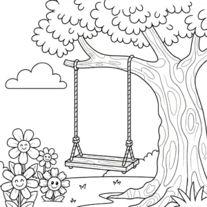coloriage Jardin a dessiner en ligne