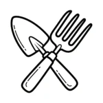 coloriage Jardin et decoupage a imprimer gratuit