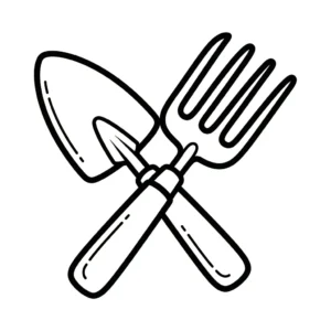 coloriage Jardin et decoupage a imprimer gratuit