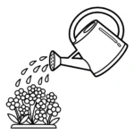 coloriage Jardin pour enfant de 3 ans