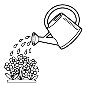 coloriage Jardin pour enfant de 3 ans