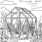 coloriage Jardin pour enfant