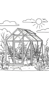 coloriage Jardin pour enfant