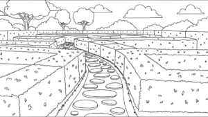 télécharger coloriage Jardin gratuit