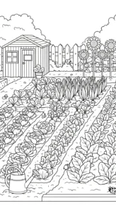 coloriage Jardin pour bebe a imprimer