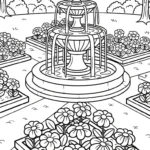 coloriage Jardin à imprimer pour enfant de 7 ans