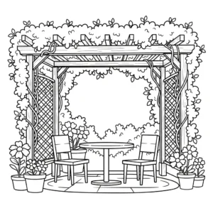 coloriage Jardin gratuit pour enfants