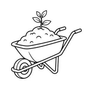 imprimer coloriage Jardin pour enfant