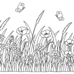 coloriage Jardin pour enfant de 8 ans