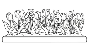coloriage Jardin pour bebe a imprimer