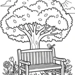 coloriage Jardin a colorier en ligne gratuitement