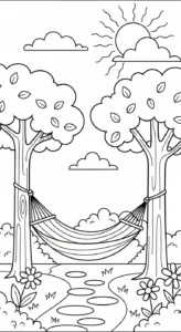 coloriage Jardin pour enfant de 3 ans