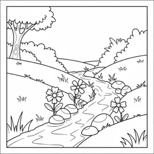 coloriage Jardin a dessiner et imprimer