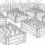 image de coloriage Jardin pour enfant