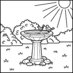 coloriage Jardin a telecharger